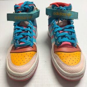 S.E.E.D x ADIDAS Forum Mid In Team College Gold/Pulse Aqua/Pink Tint No Insoles